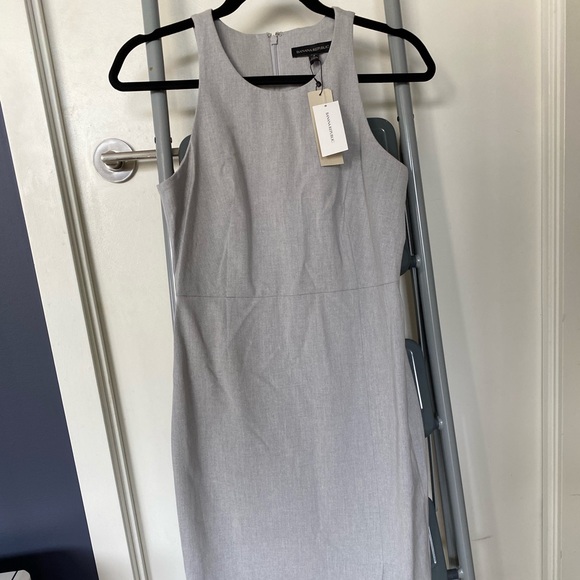 Banana Republic Petite Grey Sheath Dress - Picture 1 of 4